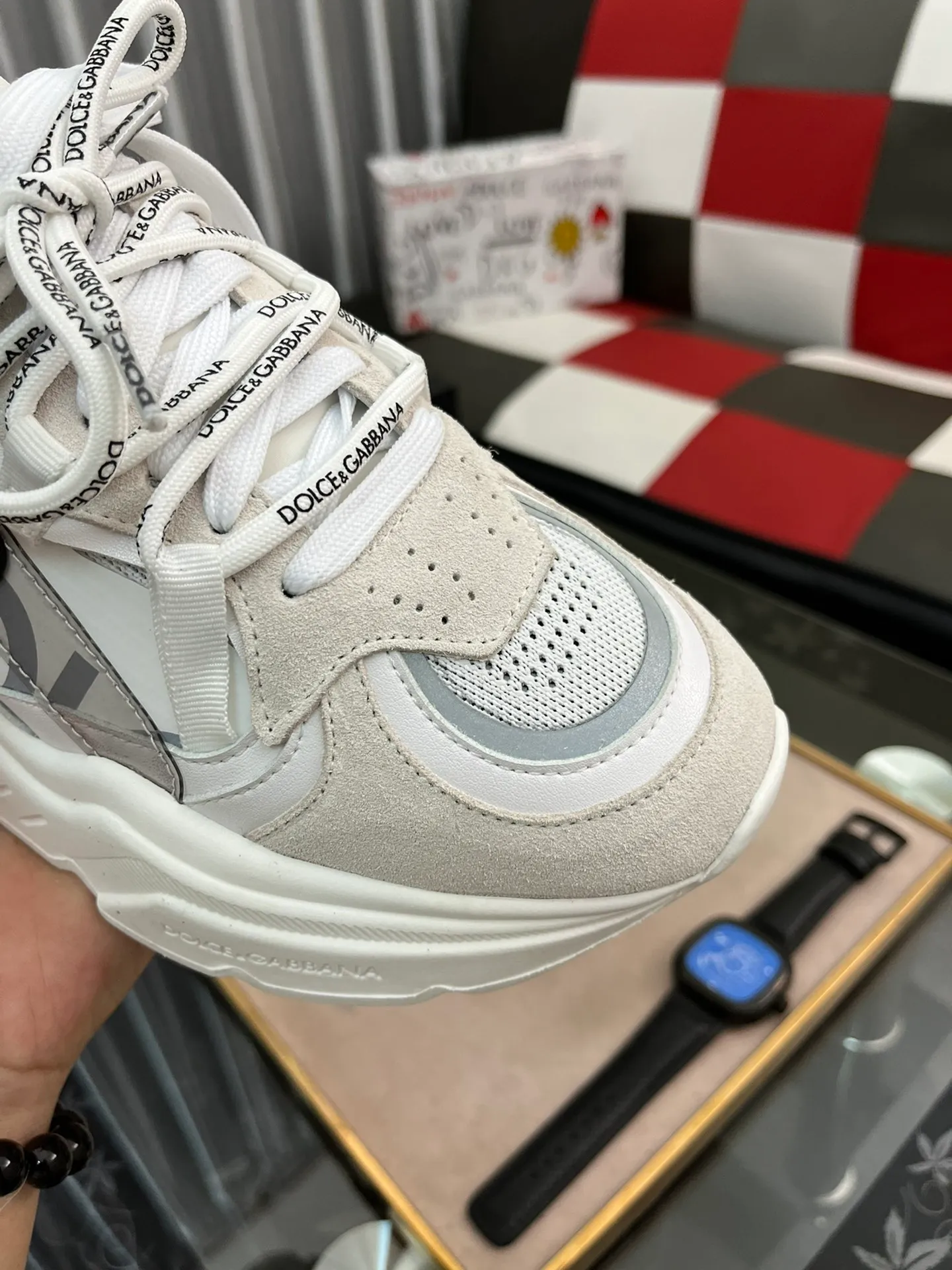 Factory price 480⌚️⌚️DG high-end boutique men's casual sports shoes! Imported original cowhide, 5D printing decoration on the edge of the sole, imported original hardware, exquisite luxury, super A level! Compared with the genuine product at the counter, the version is no worse at all! Size: 38-44